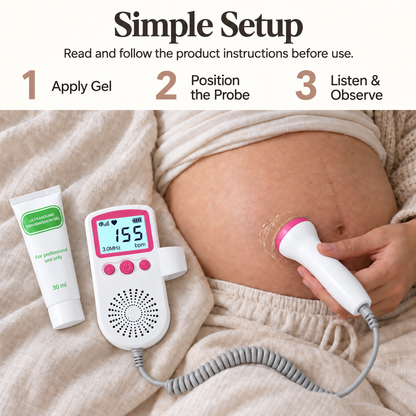 Isupbaby fetal doppler simple setup steps